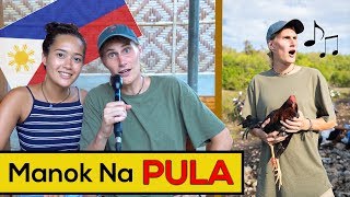 Foreigners sing MANOK NA PULA Cover Song amp Music Video PARODY [upl. by Ytiak]