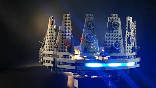 kyglaring led light kit for Lego Star Wars 75105 Millennium Falcon [upl. by Samp660]