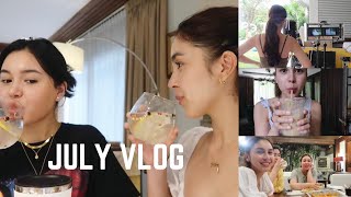 JULY VLOG New Normal Shoot Making Dalgona Coffee and Claudia’s 21st Birthday  Julia Barretto [upl. by Kra332]