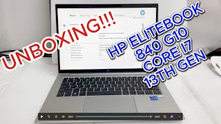 HP EliteBook 840 G10 I7 13Th gen Unboxing  review  8A414EA [upl. by Dagny]