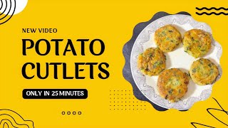 POTATO 🥔 CUTLETS RECIPE  ALOO K KATLAS  CRISPY CUTLETS RECIPE  ALOO KI TIKKI  POTATO SNACKS [upl. by Akenet525]