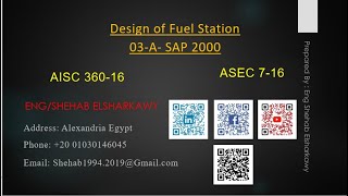 03Design of Fuel Station  A SAP 2000 [upl. by Lusar]