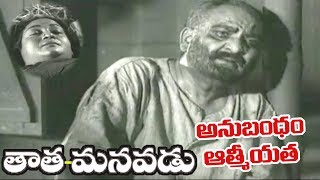 Old Telugu Songs  Tata Manavadu Songs  Anubandam  SV Ranga Rao  Old Telugu Songs [upl. by Eilah]