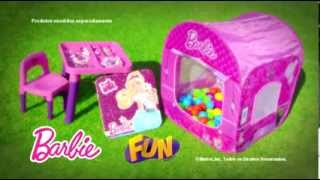 Fun Brinquedos  Barraca Barbie [upl. by Charie]