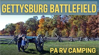 Gettysburg Battlefield  Fall RV Camping in PA [upl. by Erusaert]