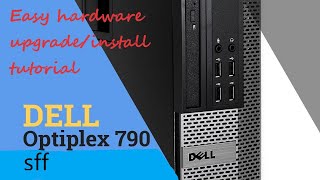 dell OptiPlex 790 sff Installingupgrading extra 2 x4gb ram 240gb ssd and gtx1650 graphics card [upl. by Adieren]