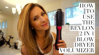 Hair Tutorial  How to Use Revlon 2 in 1 Blow Dryer Volumizer [upl. by Sabsay80]