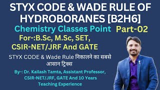 WADE RULE amp STYX CODE OF HYDROBORANE B2H6  INORGANIC CHEMISTRY  CHEMISTRY CLASSES POINT [upl. by Nicolis]