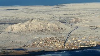 Winter Wonderland Landing in Keflavik Airport Iceland [upl. by Torbart406]