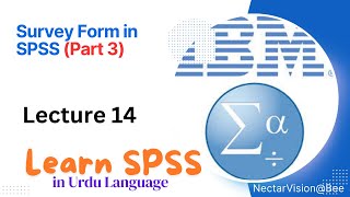 SPSS Questionnaire Survey Data Entry in Urdu Part 3  SPSS Lect 14 [upl. by Anurag]