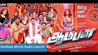 Aambala Movie Audio Launch  Vishal Hansika [upl. by Alehs]