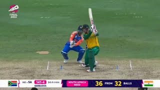 Heinrich Klassen 5227 batting  India VS South Africa  T20WC FINAL 2024 [upl. by Felton]