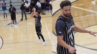 Klay Thompson Shooting Workout before game at the Zeke End [upl. by Aitret]