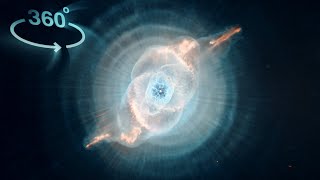 The Cat Eyes Nebula  360° VR Space Travel 2023 [upl. by Yelkao928]