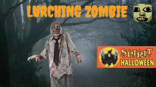 Lurching Zombie Spirit Halloween Animatronic UnboxingReviewDemo [upl. by Nolur]