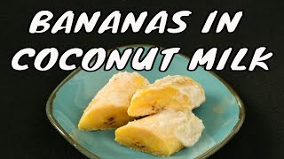 Chamorro Recipes  BANANAS in Coconut Milk  Guam Food [upl. by Nere]