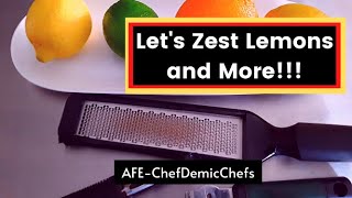 Several Ways to Zest Lemons Oranges Limes or Grapefruit Grated Citrus Peel Adds Zest To A Dish [upl. by Initof]