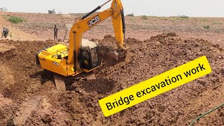 EXCAVATION WORK FOR BRIDGE  BRIDGE  EXCAVATION [upl. by Santana]