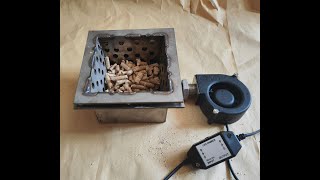 wood pellet burner for OONi Fyra pizza oven [upl. by Drucy606]