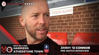 Jimmy OConnor prematch Harriers v Atherstone Town 220918 [upl. by Yllil]