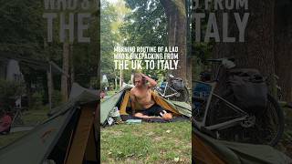 my BIKEPACKING morning ROUTINE… cycling biketouring bikepacking [upl. by Hans284]