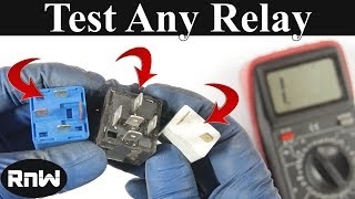 How to Test a 3 4 or 5 Pin Relay  With or Without a Diagram [upl. by Reteid175]