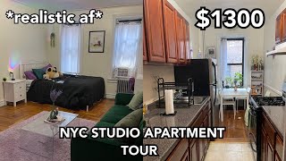 NYC Studio Apartment Tour  What 1300 Gets You in NYC REALISTIC AF [upl. by Romonda]