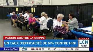 Taux d’efficacité du vaccin contre la grippe dévoilé  Entrevue [upl. by Carolyn]