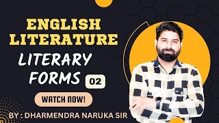 ENGLISH LITERATURE  LITERATURE FORMS01 ODEEPICAALEGORY  DHARMENDRA NARUKA SIR literature [upl. by Neyut]