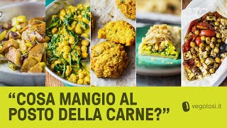 Secondi piatti vegani 5 ricette goduriose [upl. by Nashoma]