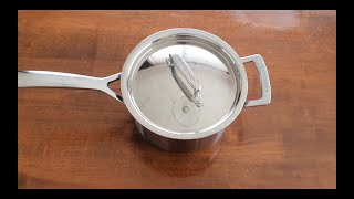 Quick Review Le Creuset 3Ply Stainless Sauce Pan [upl. by Awuhsoj185]