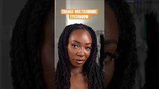 Orange Multichrome Eyeshadow Tutorial  Danessa Myricks Twin Flame Eye Shadow amp Colorfix Pigments [upl. by Yahsram]