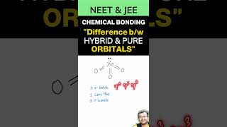 Hybrid Orbitals form Pi or Sigma Bonds  chemistry chemicalbonding neet jee jeemains shorts [upl. by Jereme]