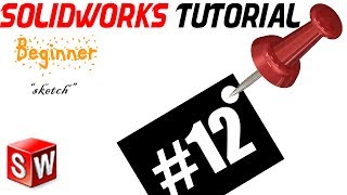 SolidWorks Beginner Tutorial12 Sketch Chamfer [upl. by Bushey]