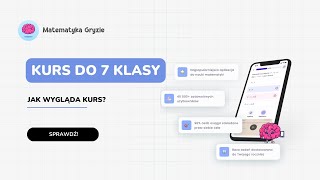 Jak działa kurs z matematyki dla klasy 7 szkoły podstawowej Matematyka Gryzie [upl. by Stanly]