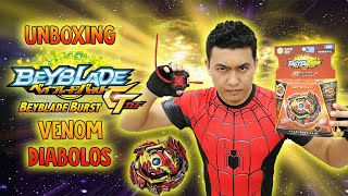 GIVEAWAY HYBRID BEY Venom Diabolos VnBl DX Starter B145 Beyblade Burst GT Unboxing amp Review [upl. by Leumel]