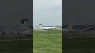 Aerologic b777 landing at cvg Cincinnati OH airport [upl. by Adnoloy344]