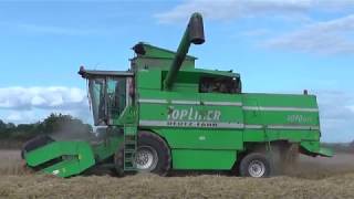 Harvest 2017 Deutz Fahr Topliner 4090 HTS Combine Harvester [upl. by Randa]