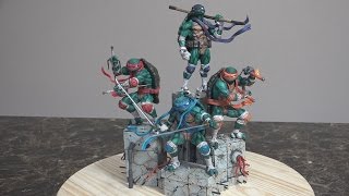 Good Smiles Teenage Mutant Ninja Turtles Figures Full SetUnboxing [upl. by Nivar509]