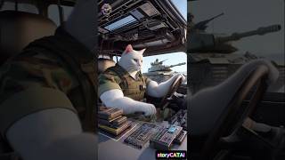 😾White cats enlisted in the army🙀💪 cats aicat funny shortvideo family army short [upl. by Dorrie]