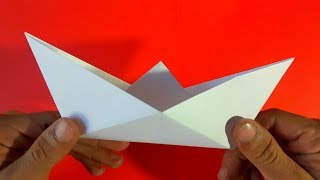 Como hacer un barco de papel  How to make a paper boat Origami [upl. by Dachi]