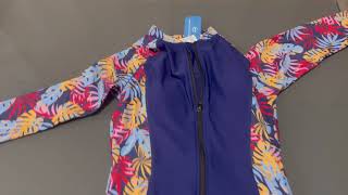 Halcurt Womens Boyleg One Piece Rashguard Padded Swimsuit Review [upl. by Ynnub]