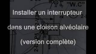 poser un interrupteur dans du placo alveolaire complet [upl. by Ranee]