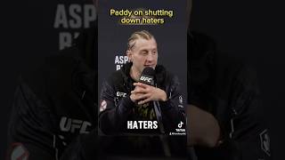 Paddy Pimblett “You can’t beat shutting up the HATERS” paddypimblett ufc mma ufc306 ufc304 [upl. by Hanoy815]