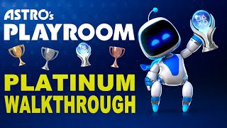 Astros Playroom 100 Full Platinum Walkthrough  All Trophies  All Artefacts  All Puzzle Pieces [upl. by Yremrej214]