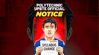 POLYTECHNIC SYLLABUS CHANGE  NEW SYLLABUS bteup latest update astechnic [upl. by Sander445]