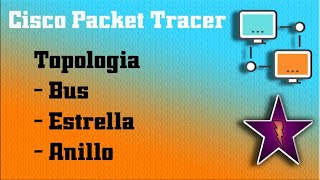 Topologia Bus  Estrella  Anillo  Cisco Packet Tracer [upl. by Hitt]