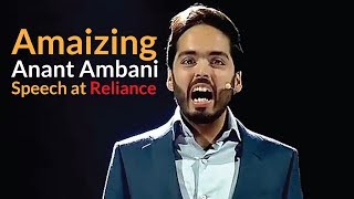 Amazing Anant Ambani Speech  Reliance  Viral Speech  Avidit Studios [upl. by Atsyrhc]