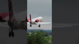 Loganair Landing at Newcastle Airport ncl aviation [upl. by Nosiram]