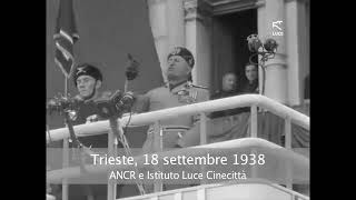 Il discorso di Mussolini a Trieste del 18 settembre 1938 [upl. by Batha246]